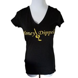 Honey Dipped  V Neck Tee